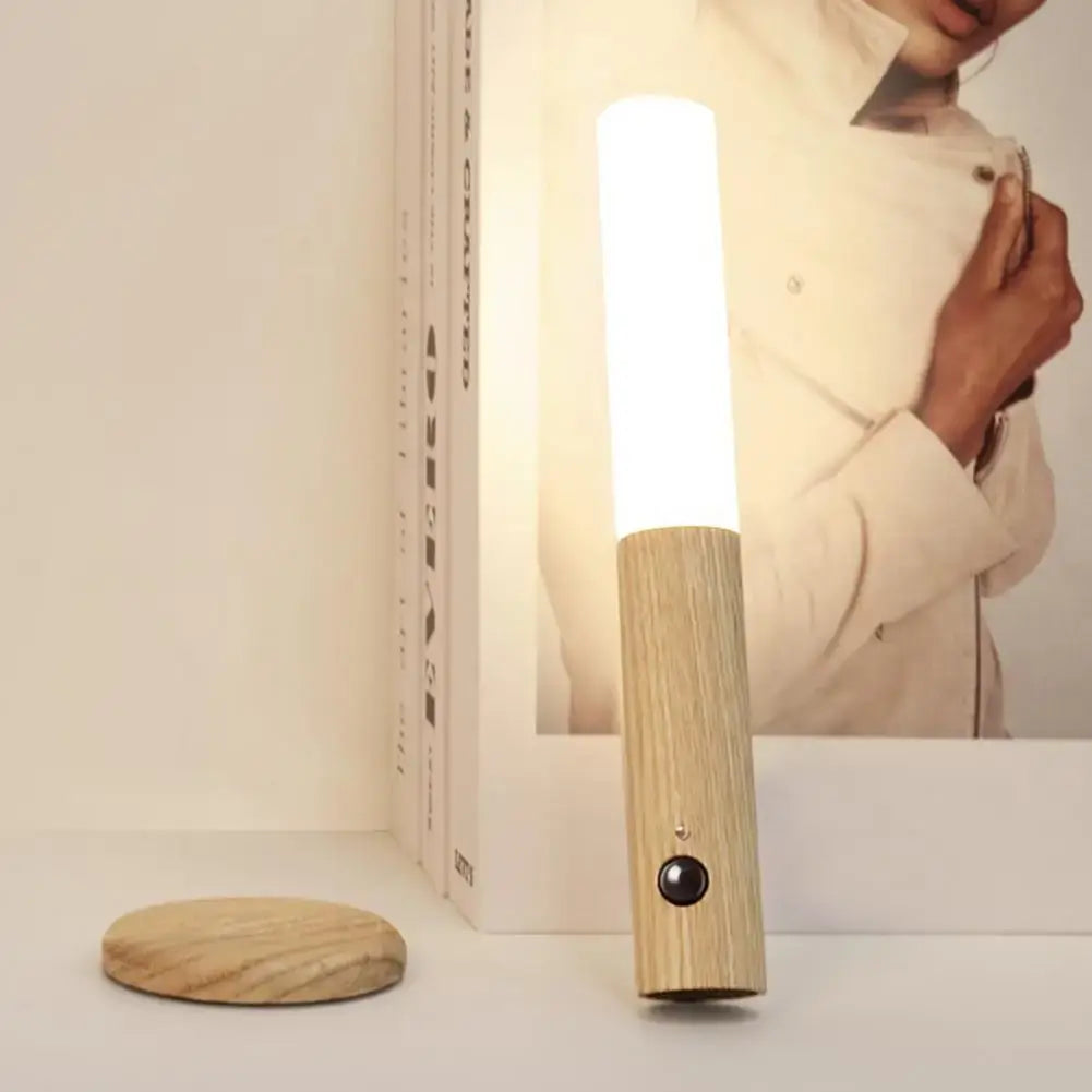 Rechargeable Wooden LED Night Light for Home